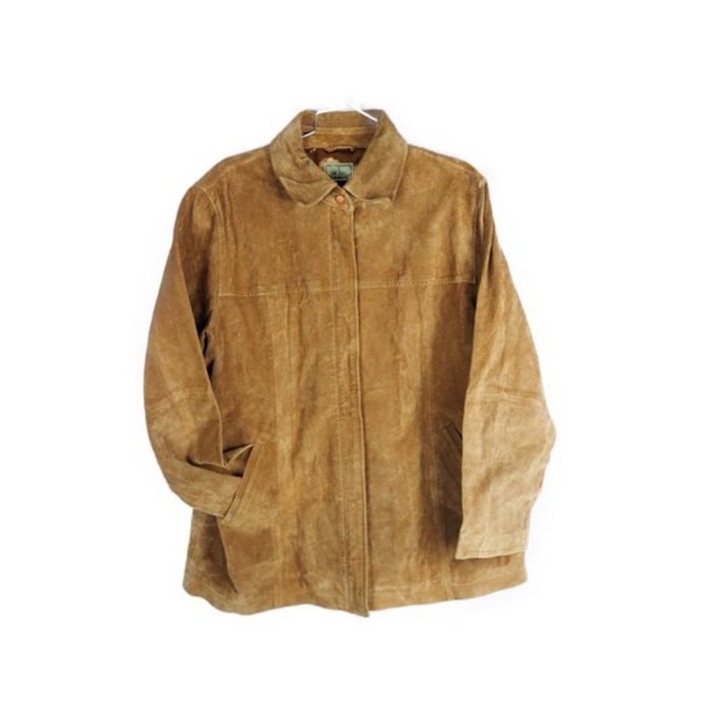 A.M.I. Men's  suede 100% Leather jacket zip